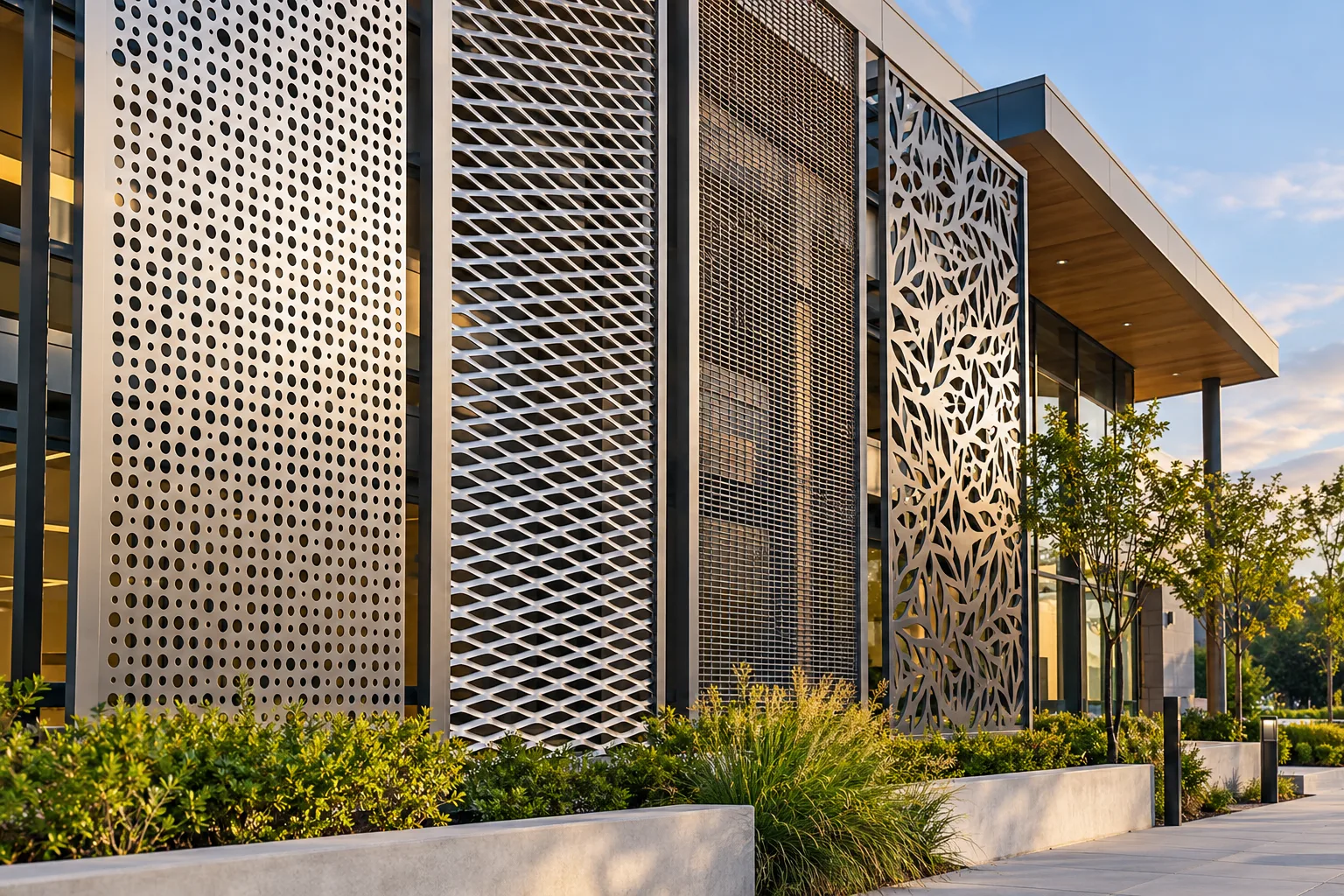 What Materials Are Used for Architectural Metal Screen Panels in the US?