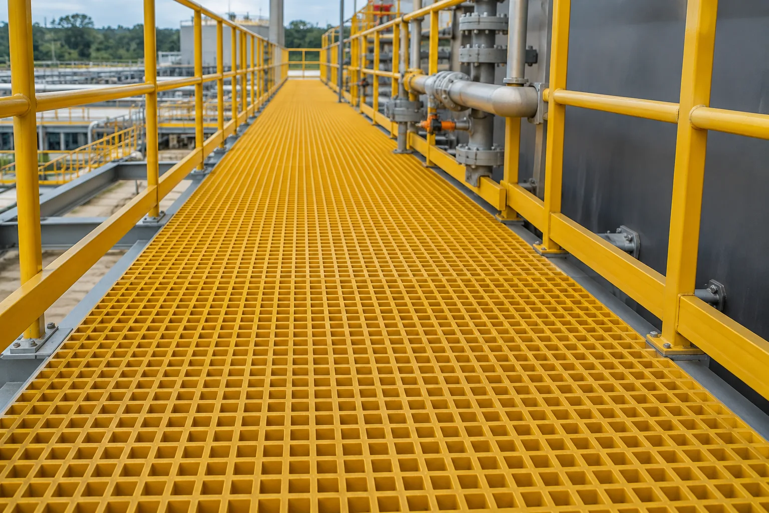 How to Select Fiberglass Grating for Walkways